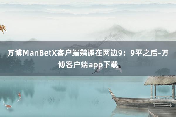 万博ManBetX客户端鹈鹕在两边9：9平之后-万博客户端app下载