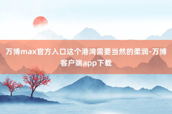 万博max官方入口这个港湾需要当然的柔润-万博客户端app下载