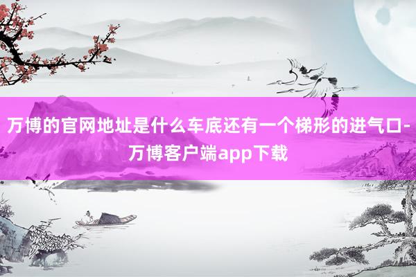 万博的官网地址是什么车底还有一个梯形的进气口-万博客户端app下载