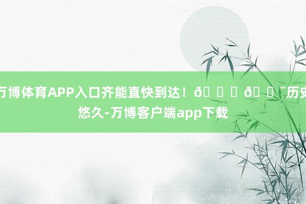 万博体育APP入口齐能直快到达！😎🎨历史悠久-万博客户端app下载